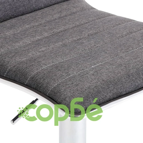 Бар табуретки, 2 бр, тъмносиви, текстил ➤ топ цена ➤ sorbe.bg