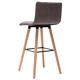 Бар табуретки, 2 бр, таупе, текстил