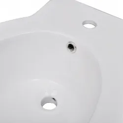 Комплект стояща тоалетна и биде, бяла, керамика