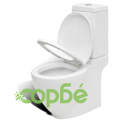 Комплект стояща тоалетна и биде, бяла, керамика ➤ топ цена ➤ sorbe.bg