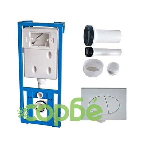 Моноблок с вградено казанче и механизъм за плавно затваряне бял ➤ топ цена ➤ sorbe.bg