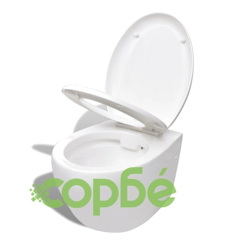 Моноблок с вградено казанче и механизъм за плавно затваряне бял ➤ топ цена ➤ sorbe.bg