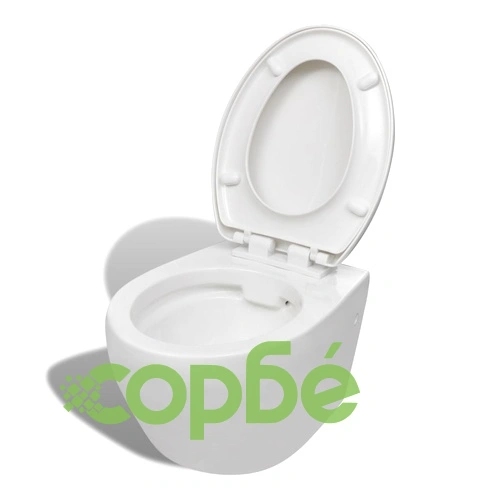 Моноблок с вградено казанче и механизъм за плавно затваряне бял ➤ топ цена ➤ sorbe.bg