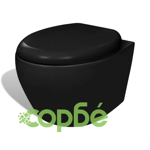 Моноблок вградено казанче и механизъм за плавно затваряне черен ➤ топ цена ➤ sorbe.bg