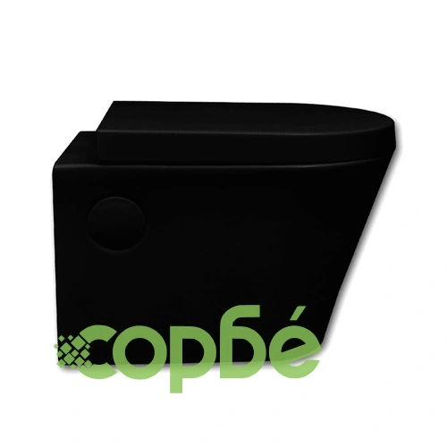 Окачена керамична тоалетна тоалетна черна със скрито казанче ➤ топ цена ➤ sorbe.bg