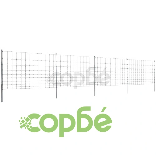 Дворна ограда с колове, поцинковано желязо, 50 м, 120/10/30 ➤ топ цена ➤ sorbe.bg