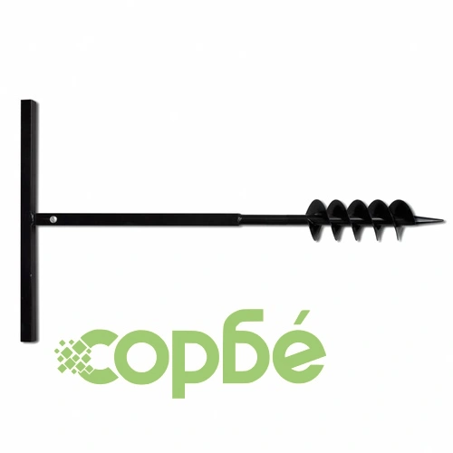 Комплект свредло за земя 100 мм с дръжка и стоманени удължители 5 м ➤ топ цена ➤ sorbe.bg