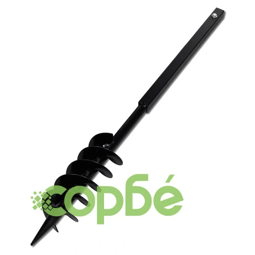 Комплект свредло за земя 100 мм с дръжка и стоманени удължители 9 м ➤ топ цена ➤ sorbe.bg