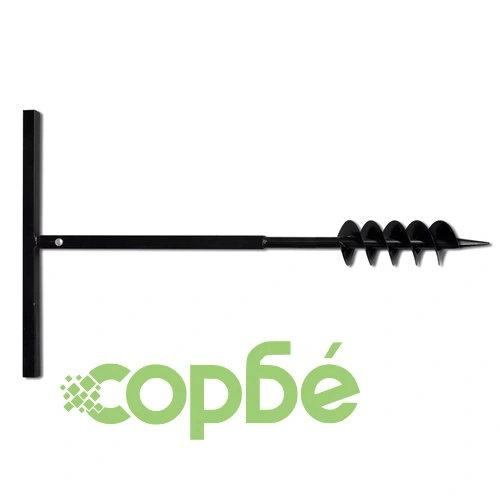 Комплект свредло за земя 100 мм с дръжка и стоманени удължители 17 м ➤ топ цена ➤ sorbe.bg