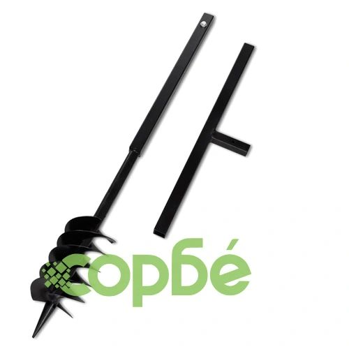 Комплект свредло за земя 120 мм с дръжка и стоманени удължители 5 м ➤ топ цена ➤ sorbe.bg