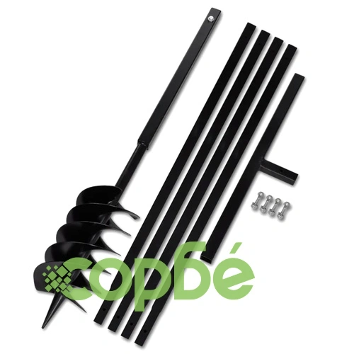 Комплект свредло за земя 150 мм с дръжка и стоманени удължители 5 м ➤ топ цена ➤ sorbe.bg