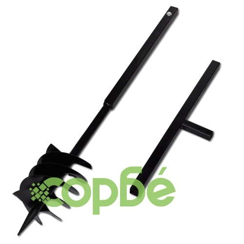 Комплект свредло за земя 180 мм с дръжка и стоманени удължители 5 м ➤ топ цена ➤ sorbe.bg