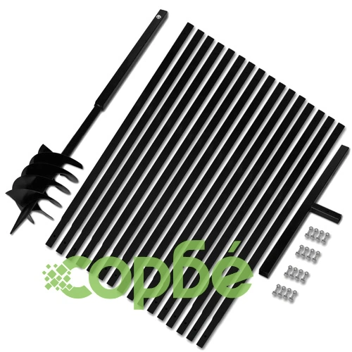 Комплект свредло за земя 180 мм с дръжка и стоманени удължители 17 м ➤ топ цена ➤ sorbe.bg