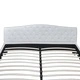 Легло с матрак, бяло, изкуствена кожа, 180x200 см