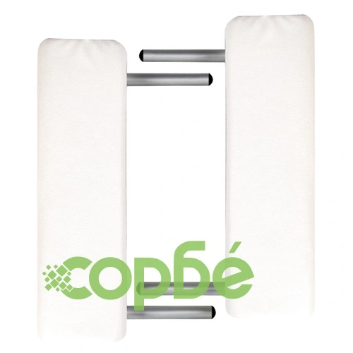 Сгъваема кремаво-бяла масажна маса с 3 отделения + аксесоари ➤ топ цена ➤ sorbe.bg