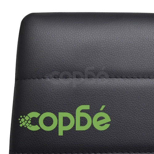 Трапезен комплект 6 черни стола Slim Line и 1 маса със стъклен плот ➤ топ цена ➤ sorbe.bg