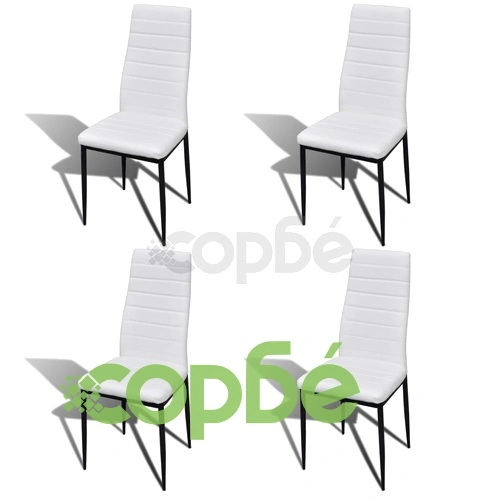 Комплект 4 бр трапезни стола и 1 стъклена маса Slim Line ➤ топ цена ➤ sorbe.bg