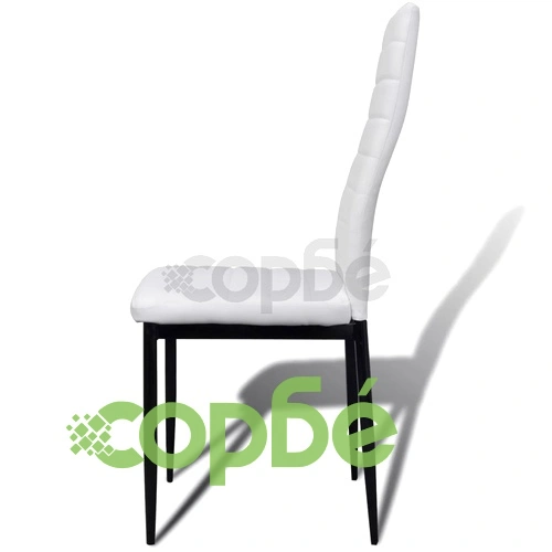 Комплект 4 бр трапезни стола и 1 стъклена маса Slim Line ➤ топ цена ➤ sorbe.bg