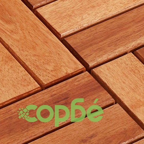 Декинг плочки, акациево дърво, 30 x 30 см - 30 броя ➤ топ цена ➤ sorbe.bg