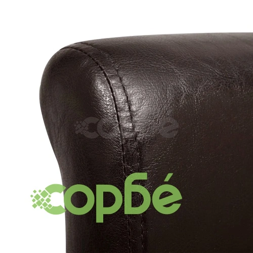 Трапезни столове, 6 бр, кафяви, изкуствена кожа ➤ топ цена ➤ sorbe.bg