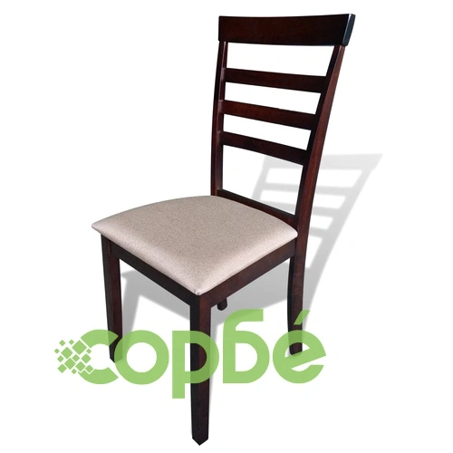 Комплект разтегателна маса и 8 стола, кафяво и кремаво, солидно дърво ➤ топ цена ➤ sorbe.bg