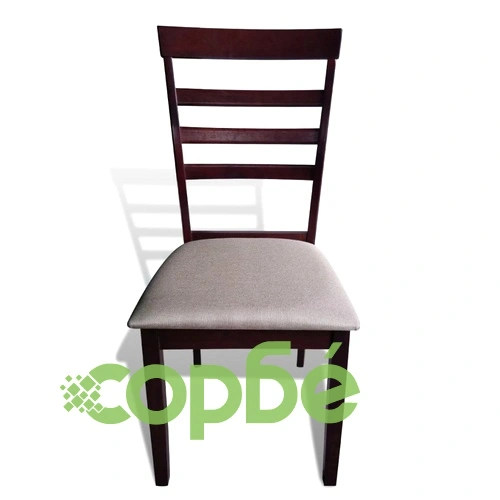 Комплект разтегателна маса и 8 стола, кафяво и кремаво, солидно дърво ➤ топ цена ➤ sorbe.bg