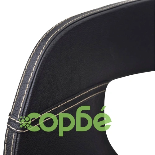 Трапезни столове, 2 бр, черни, извито дърво и изкуствена кожа ➤ топ цена ➤ sorbe.bg