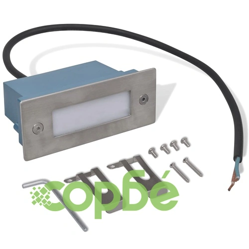 LED лампи за вграждане за стълбище, 12 бр, 44x111x56 мм ➤ топ цена ➤ sorbe.bg