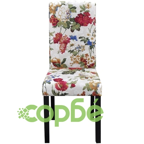 Трапезни столове, 6 бр, многоцветни, текстил ➤ топ цена ➤ sorbe.bg