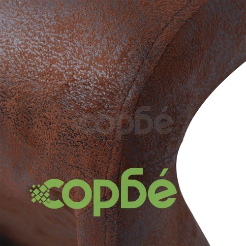 Трапезни столове, 6 бр, кафяви, текстил ➤ топ цена ➤ sorbe.bg