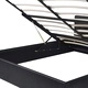 Легло с повдигащ механизъм и матрак изкуствена кожа 160x200 cм