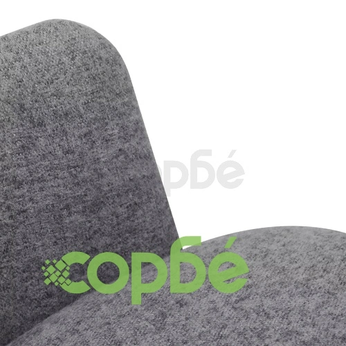 Трапезни столове, 4 бр, светлосиви, текстил ➤ топ цена ➤ sorbe.bg