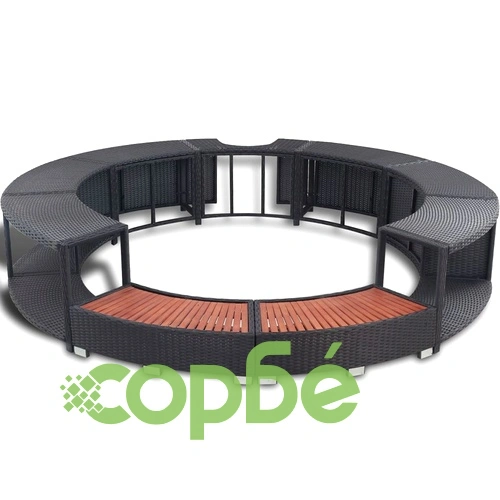 Bestway Lay-z-Spa Надуваема вана 196x61 cм 14294 PE ратанов съраунд ➤ топ цена ➤ sorbe.bg