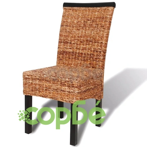 Трапезни столове, 6 бр, абака и мангово дърво масив ➤ топ цена ➤ sorbe.bg