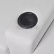 LED реклайнери от две части 2+3 седалки изкуствена кожа бял