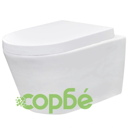 Окачена тоалетна чиния, със скрито казанче, керамична, бяла ➤ топ цена ➤ sorbe.bg