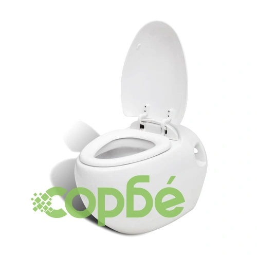 Окачена яйцевидна тоалетна чиния, скрито казанче, бяла керамика ➤ топ цена ➤ sorbe.bg