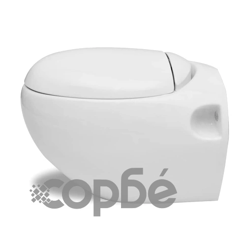 Окачена яйцевидна тоалетна чиния, скрито казанче, бяла керамика ➤ топ цена ➤ sorbe.bg