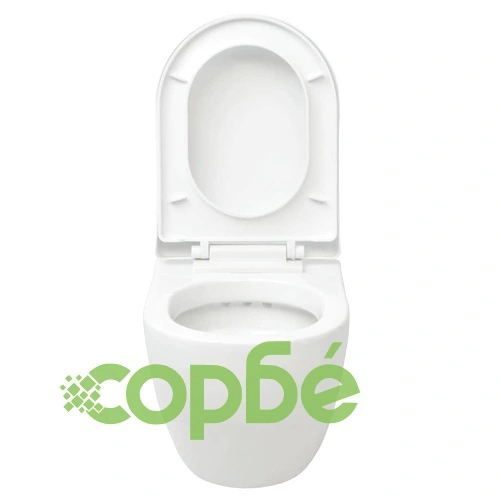 Окачена тоалетна с казанче, керамика, бяла ➤ топ цена ➤ sorbe.bg