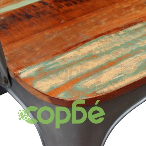 Трапезни столове, 4 бр, регенерирано дърво масив ➤ топ цена ➤ sorbe.bg