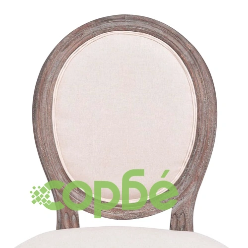 Трапезни столове, 6 бр, кремави, текстил ➤ топ цена ➤ sorbe.bg