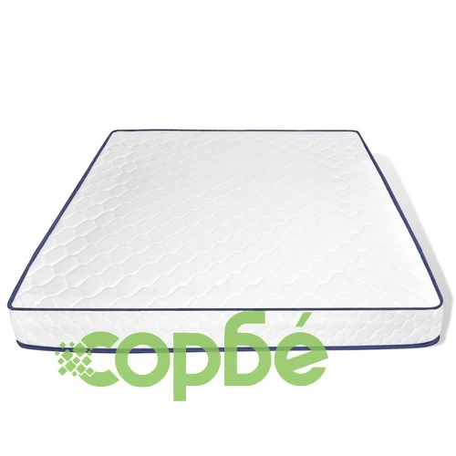 Двойно легло с матрак от мемори пяна, дъбов масив, 180x200 cм ➤ топ цена ➤ sorbe.bg