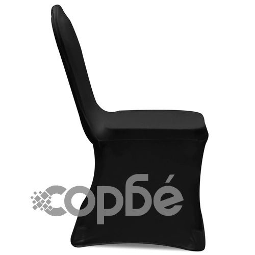 Покривни калъфи за столове, 100 бр, еластични, черни ➤ топ цена ➤ sorbe.bg