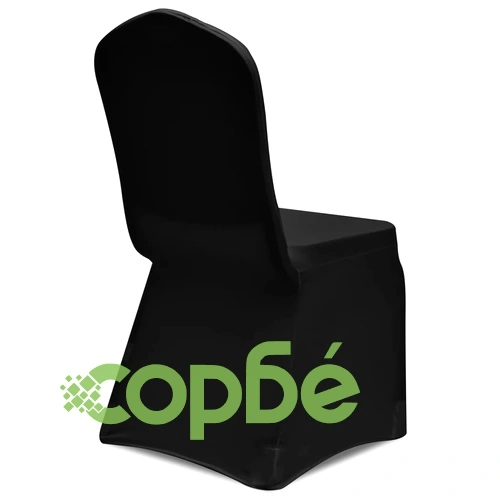 Покривни калъфи за столове, 100 бр, еластични, черни ➤ топ цена ➤ sorbe.bg