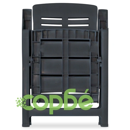 Бистро комплект, 3 части, пластмаса, антрацит ➤ топ цена ➤ sorbe.bg
