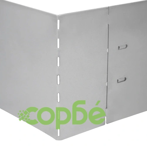 Бордюрни ленти, 10 бр, поцинкована стомана, 100x20 см ➤ топ цена ➤ sorbe.bg