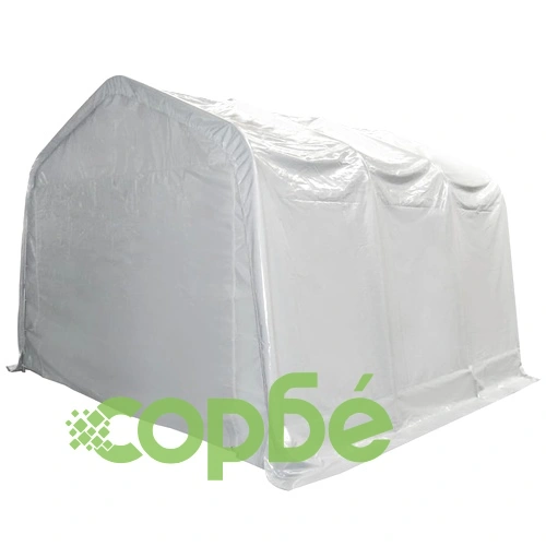Палатка за съхранение PVC 550 г/м² 4x6 м бяла ➤ топ цена ➤ sorbe.bg