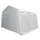 Палатка за съхранение PVC 550 г/м² 4x6 м бяла