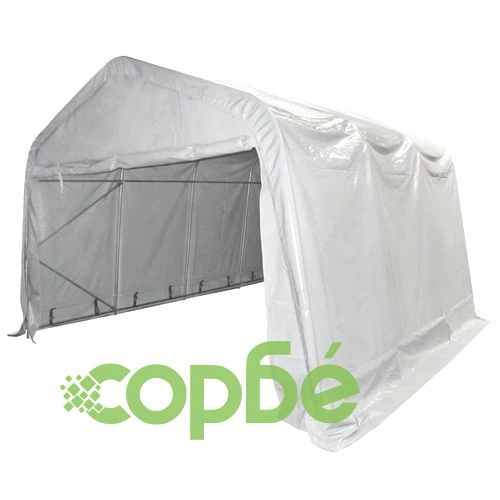 Палатка за съхранение PVC 550 г/м² 4x6 м бяла ➤ топ цена ➤ sorbe.bg