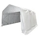 Палатка за съхранение PVC 550 г/м² 4x6 м бяла